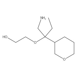2-{[1-Amino-2-(oxan-3-yl)butan-2-yl]oxy}ethan-1-ol Structure