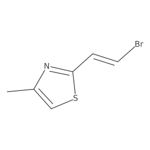 2-(2-Bromoethenyl)-4-methyl-1,3-thiazole Structure