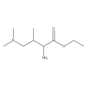 Ethyl 2-amino-4-(dimethylamino)-3-methylbutanoate结构式