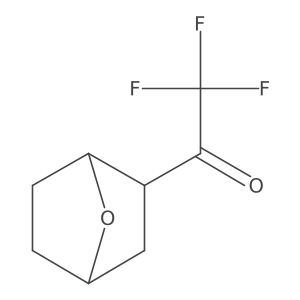 1-(7-Oxabicyclo[2.2.1]heptan-2-yl)-2,2,2-trifluoroethan-1-one结构式