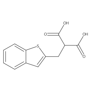 2-(Benzo[b]thiophen-2-ylmethyl)malonic acid结构式