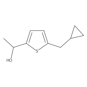 (1S)-1-[5-(cyclopropylmethyl)thiophen-2-yl]ethan-1-ol Structure