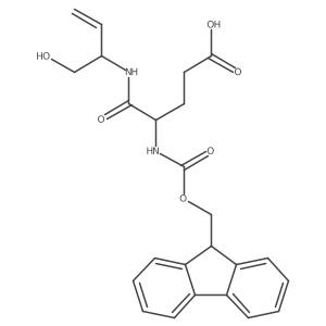 4-({[(9H-fluoren-9-yl)methoxy]carbonyl}amino)-4-[(1-hydroxybut-3-en-2-yl)carbamoyl]butanoic acid Structure