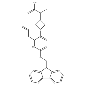 2-{1-[2-({[(9H-fluoren-9-yl)methoxy]carbonyl}amino)pent-4-enoyl]azetidin-3-yl}propanoic acid Structure