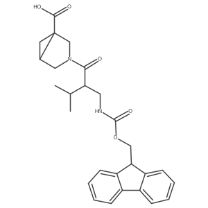 3-{2-[({[(9H-fluoren-9-yl)methoxy]carbonyl}amino)methyl]-3-methylbutanoyl}-3-azabicyclo[3.1.0]hexane-1-carboxylic acid Structure