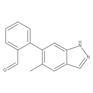 2-(5-methyl-1H-indazol-6-yl)benzaldehyde Structure