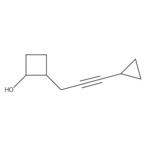 2-(3-Cyclopropylprop-2-yn-1-yl)cyclobutan-1-ol Structure