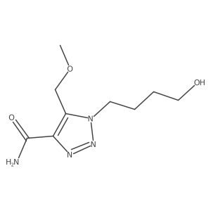 1-(4-hydroxybutyl)-5-(methoxymethyl)-1H-1,2,3-triazole-4-carboxamide结构式