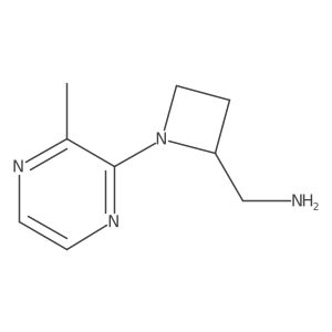 [1-(3-Methylpyrazin-2-yl)azetidin-2-yl]methanamine Structure