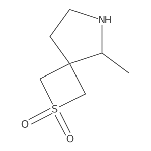 5-Methyl-2lambda6-thia-6-azaspiro[3.4]octane-2,2-dione结构式