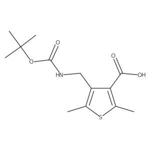 4-({[(Tert-butoxy)carbonyl]amino}methyl)-2,5-dimethylthiophene-3-carboxylic acid Structure
