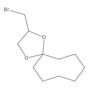 2-(Bromomethyl)-1,4-dioxaspiro[4.7]dodecane结构式