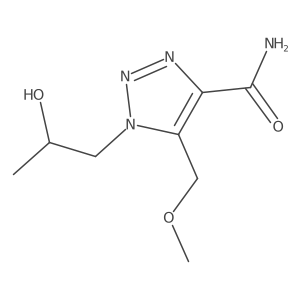 1-(2-hydroxypropyl)-5-(methoxymethyl)-1H-1,2,3-triazole-4-carboxamide结构式