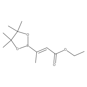 Ethyl (E)-3-(4,4,5,5-tetramethyl-1,3,2-dioxaborolan-2-yl)but-2-enoate Structure
