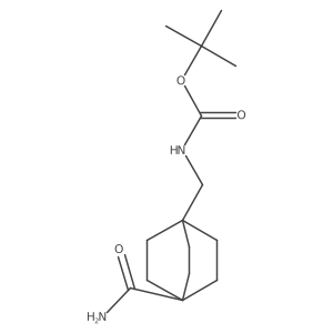 tert-Butyl ((4-carbamoylbicyclo[2.2.2]octan-1-yl)methyl)carbamate Structure