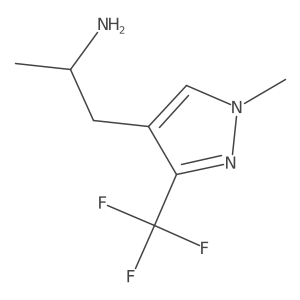 (2S)-1-[1-methyl-3-(trifluoromethyl)-1H-pyrazol-4-yl]propan-2-amine Structure