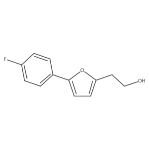 2-[5-(4-Fluorophenyl)furan-2-yl]ethan-1-ol Structure