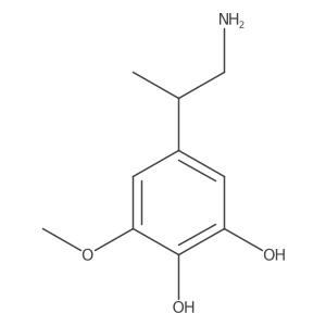 5-(1-Aminopropan-2-yl)-3-methoxybenzene-1,2-diol Structure