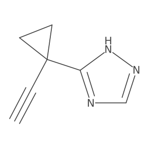 3-(1-ethynylcyclopropyl)-1H-1,2,4-triazole Structure