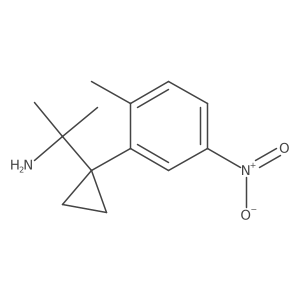 2-[1-(2-Methyl-5-nitrophenyl)cyclopropyl]propan-2-amine结构式