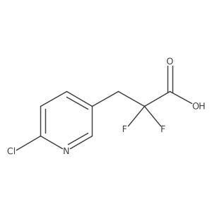 3-(6-Chloropyridin-3-yl)-2,2-difluoropropanoic acid Structure
