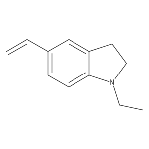 5-ethenyl-1-ethyl-2,3-dihydro-1H-indole结构式