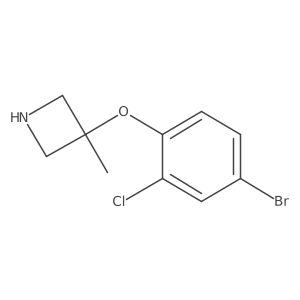 3-(4-Bromo-2-chlorophenoxy)-3-methylazetidine Structure