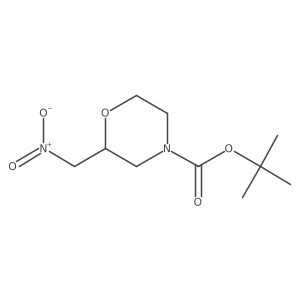 Tert-butyl 2-(nitromethyl)morpholine-4-carboxylate结构式
