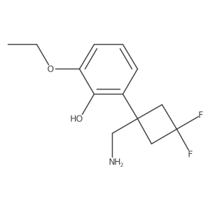 2-[1-(Aminomethyl)-3,3-difluorocyclobutyl]-6-ethoxyphenol Structure