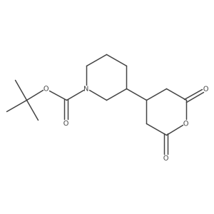 Tert-butyl 3-(2,6-dioxooxan-4-yl)piperidine-1-carboxylate Structure