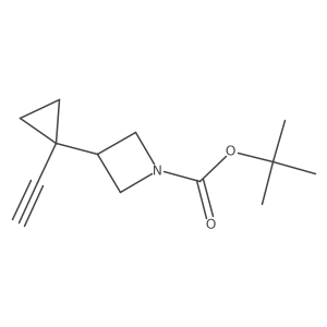 Tert-butyl 3-(1-ethynylcyclopropyl)azetidine-1-carboxylate Structure
