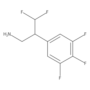 3,3-Difluoro-2-(3,4,5-trifluorophenyl)propan-1-amine Structure