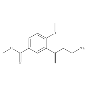 Methyl 3-(4-aminobut-1-en-2-yl)-4-methoxybenzoate结构式