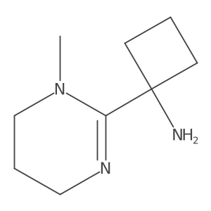 1-(1-Methyl-1,4,5,6-tetrahydropyrimidin-2-yl)cyclobutan-1-amine Structure
