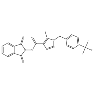 1,3-dioxo-2,3-dihydro-1H-isoindol-2-yl 5-methyl-1-{[4-(trifluoromethyl)phenyl]methyl}-1H-1,2,3-triazole-4-carboxylate Structure