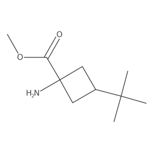 Methyl 1-amino-3-tert-butylcyclobutane-1-carboxylate Structure