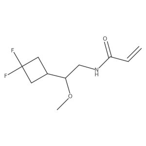 N-[2-(3,3-Difluorocyclobutyl)-2-methoxyethyl]prop-2-enamide Structure