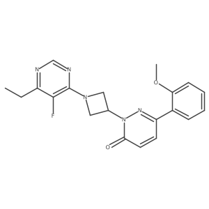 2-[1-(6-Ethyl-5-fluoropyrimidin-4-yl)azetidin-3-yl]-6-(2-methoxyphenyl)pyridazin-3-one Structure