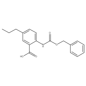 2-{[(Benzyloxy)carbonyl]amino}-5-propylbenzoic acid Structure