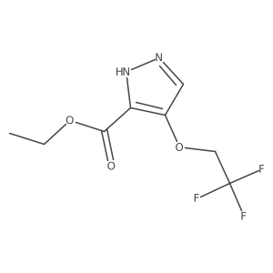 Ethyl 4-(2,2,2-trifluoroethoxy)-1H-pyrazole-3-carboxylate Structure