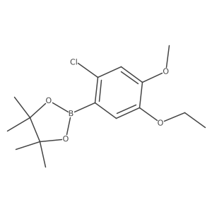 2-(2-Chloro-5-ethoxy-4-methoxyphenyl)-4,4,5,5-tetramethyl-1,3,2-dioxaborolane Structure