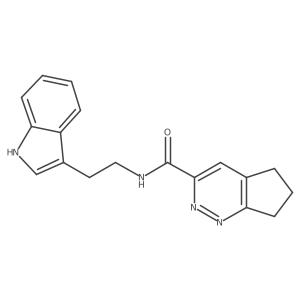 N-[2-(1H-indol-3-yl)ethyl]-5H,6H,7H-cyclopenta[c]pyridazine-3-carboxamide结构式