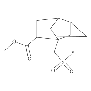 Methyl 5-[(fluorosulfonyl)methyl]tricyclo[3.3.0.0,3,7]octane-1-carboxylate结构式