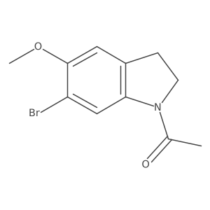 1-Acetyl-6-bromo-5-methoxyindoline Structure