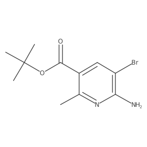 Tert-butyl 6-amino-5-bromo-2-methylpyridine-3-carboxylate Structure