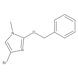 2-(benzyloxy)-4-bromo-1-methyl-1H-imidazole结构式