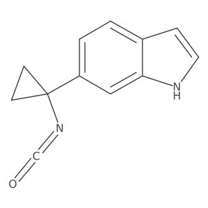 6-(1-isocyanatocyclopropyl)-1H-indole Structure