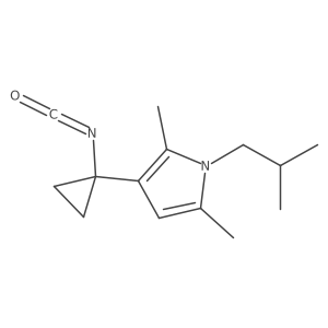 3-(1-isocyanatocyclopropyl)-2,5-dimethyl-1-(2-methylpropyl)-1H-pyrrole Structure