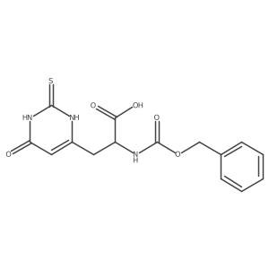 2-{[(Benzyloxy)carbonyl]amino}-3-(6-oxo-2-sulfanyl-1,6-dihydropyrimidin-4-yl)propanoic acid结构式