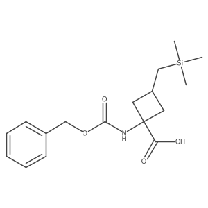 1-{[(Benzyloxy)carbonyl]amino}-3-[(trimethylsilyl)methyl]cyclobutane-1-carboxylic acid Structure